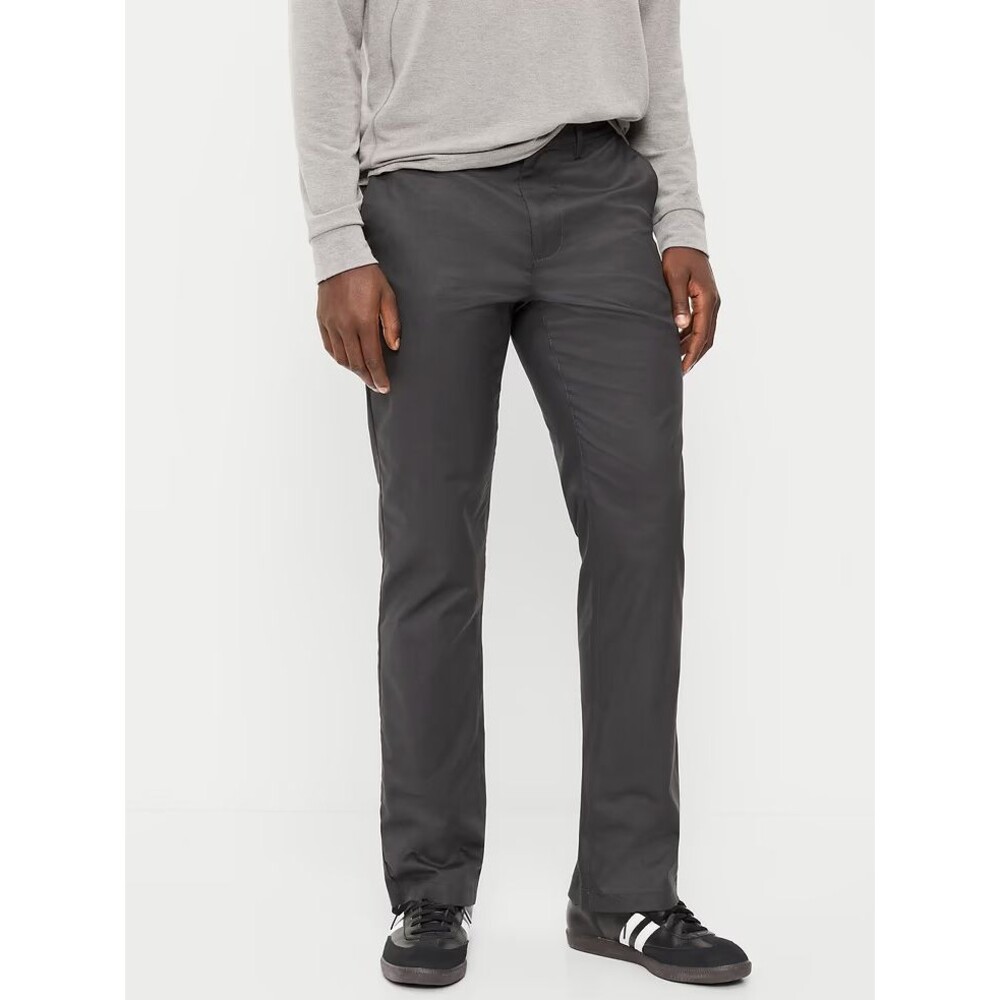 Old Navy Straight Tech Ultimate 4.0 Chino Pants Men 29x34 Dark Gray LightweigNEW